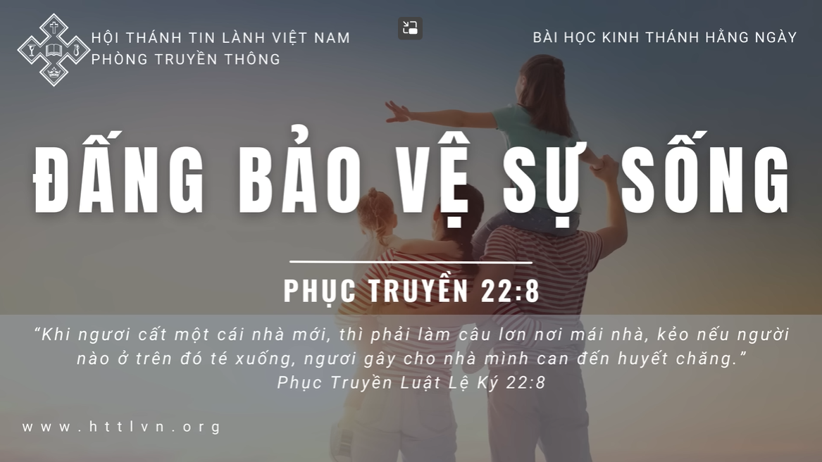 TĨNH NGUYỆN: ĐẤNG BẢO VỆ SỰ SỐNG