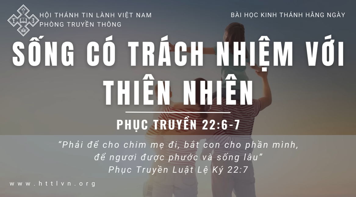 TĨNH NGUYỆN: SỐNG CÓ TRÁCH NHIỆM VỚI THIÊN NHIÊN